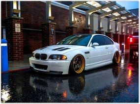 Poszterek 135x100 Bmw alacsony profilú gumiabroncsok