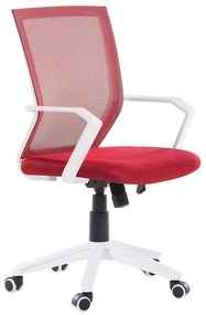 Állítható magasságú piros irodai szék RELIEF Beliani