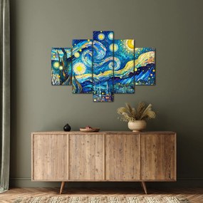 Kép – Csillagos éjszaka mozaikja (150x105 cm)