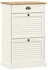 VIGO fehér tömör fenyőfa cipőszekrény 60x35x96 cm