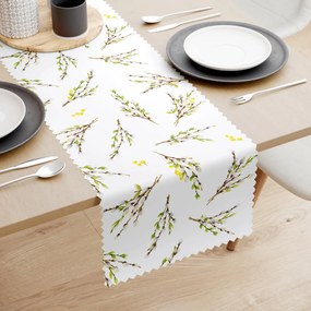 Goldea húsvéti teflonbevonatú asztali futó - barka mintás 20x120 cm