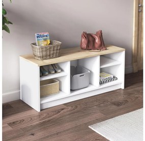 Asir Cipősszekrény LONDON 100x35 cm fehér/bézs 475OLV1802