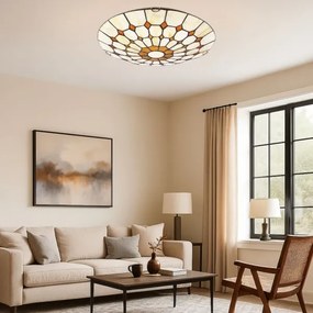 Brilagi - Tiffany vitrázs mennyezeti lámpatest DORAN 2xE27/60W/230V