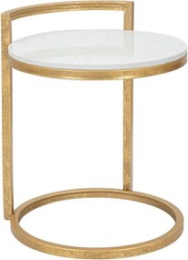 Kerek tárolóasztal márvány asztallappal ø 40,5 cm Round Marble – Mauro Ferretti