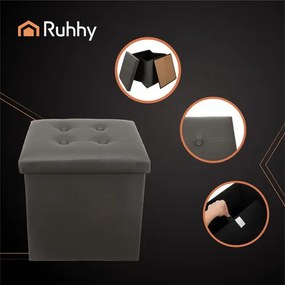 Összecsukható puff szürke Ruhhy 25780