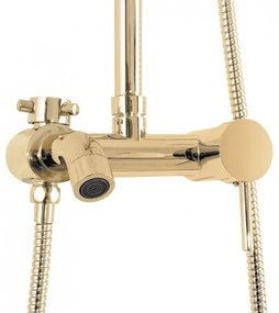 REA-P7006 - LUIS zuhanyszett arany kivitelben, csapteleppel