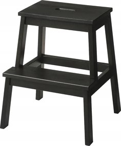 Konyhai Zsámoly Fa Szék Lépcsővel Ikea Bekvam Fekete