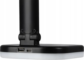 LED RGBW dimmelhető asztali lámpa vezeték nélküli töltéssel LED/7W/5V USB fekete