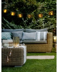 LED napelemes lánc 3,8m 8xLED/1,2V 600 mAh