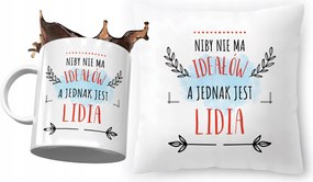 Lídia párna ajándék bögre szett fényképes nyomtatással