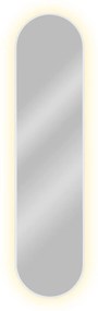 Baltica Design Tiny Border Pastille tükör 40x155 cm ovális világítással fehér 5904107905624