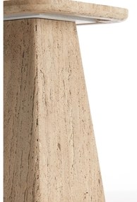 Tárolóasztal kő asztallappal 40x40 cm Kepami – Light &amp; Living