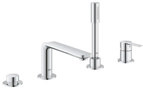 GROHE 19577001 - LINEARE négylyukas kádcsaptelep kombináció, fényes króm
