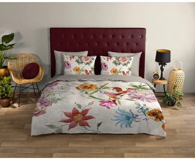 Bézs egyszemélyes pamut ágyneműhuzat 140x200 cm – Good Morning