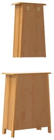 2 részes tömör fenyőfa fürdőszobai bútorszett