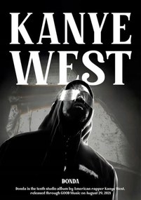Poszter 21x30 cm Kanye West Ye