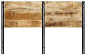 tömör fa mangó és vas fejtámla 160 cm