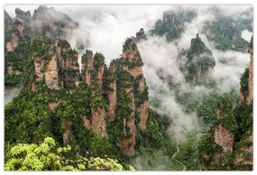 Kép - Zhangjiajie Nemzeti Park, Kína (90x60 cm)