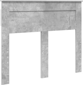 vidaXL Fejtámla Beton Szürke 120 cm Faanyag