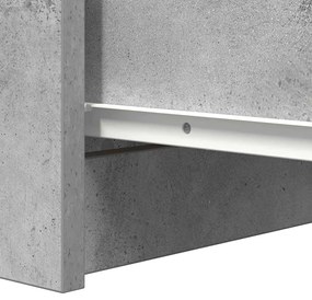 betonszürke szerelt fa tálalószekrény fiókos 37,5x35x99 cm