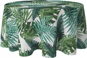 Abrosz Kerek Dekorációs Asztalra 140 CM Foltálló Kör Levél Minta 002