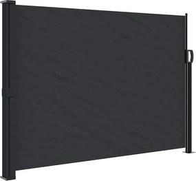 vidaXL fekete kihúzható oldalsó napellenző 140 x 300 cm