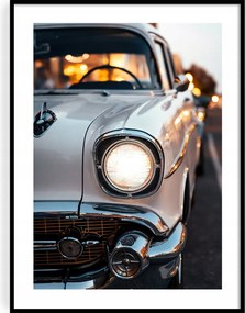 Poszter 30x40 Chevrolet Bel Air, Retro autó, Klasszikus, Vintage autó