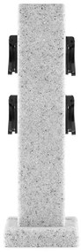 Granite Power kerti csatlakozó aljzat, csatlakozó oszlop, 4-es, 3500 W, PE, kő hatás