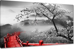 Vászonkép 120x70 Virágzó cseresznye