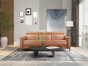 Barna bőrutánzat kanapé 222 cm Lund – Støraa