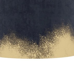 Eglo 39973 - Csillár zsinóron CASUARITA 1xE27/40W/230V átm. 38 cm kék/arany