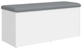 fehér szerelt fa tárolópad 102 x 42 x 45 cm