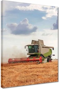 Vászonkép 30x40 Kombájn a gabonamezőn