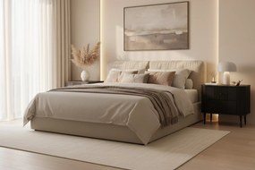 Vesper éjjeliszekrény készlet 56 cm - fekete / fekete lábak