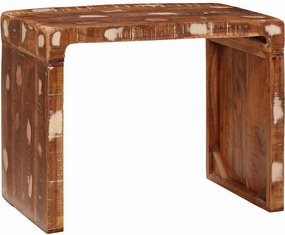 vidaXL Végasztal Barna 60 x 35 x 46 cm Szilárd Újrahasznosított Fa