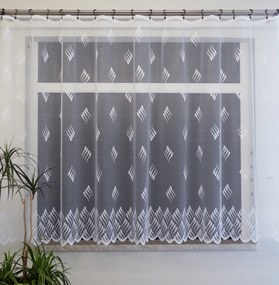 Mg Függöny jacquard 2037 Fehér 200x150 kész K szalaggal