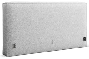 Világosszürke kárpitozott ágytámla 189x100 cm Olivia – Micadoni