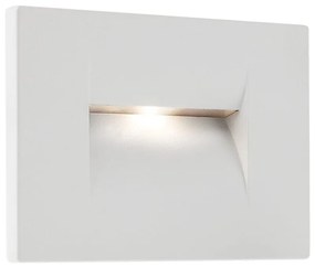 REDO-9635 INNER Fehér színű Kültéri Falba Építhető Lámpa LED 3W IP54