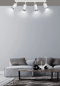 Emibig modern spot lámpa hiro fehér króm emi962/4