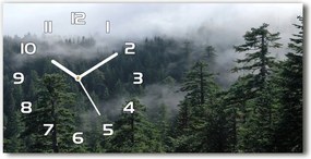 Üveg falióra nappaliba Erdei köd 60x30cm