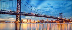 Kép - Benjamin Franklin híd, Philadelphia (120x50 cm)
