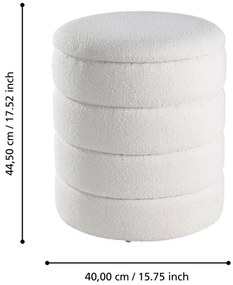 Eglo 424125 - KÉSZLET 2x Taburet AMPAHAKA átm. 33,5/40 cm fehér