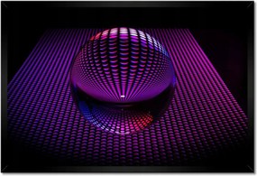 Poszterek keretben 60x40 Lila gömb