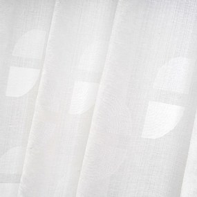 Fehér jacquard függöny 140x260 cm Mid Century – Casa Selección