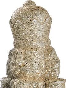 X-MAS diótörő 30 cm , arany csillámos