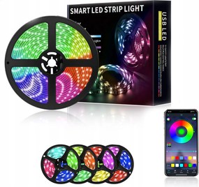 5M-es Led szalag, vágható, hajlítható, tartós, rugalmas, könnyen telepíthető, illesztéssel