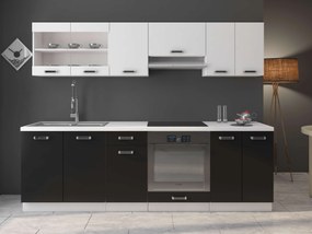 Alsó konyhaszekrény Oran 60 DG BB (fehér + fekete). 1033035