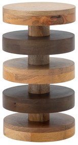 Mangófa kerek tárolóasztal ø 25 cm Franka – Bloomingville