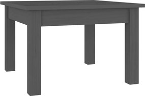 vidaXL szürke tömör fenyőfa dohányzóasztal 45 x 45 x 30 cm