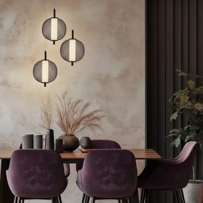 LED függőlámpa kábelen PUMA LED/10W/230V átm. 20 cm fekete